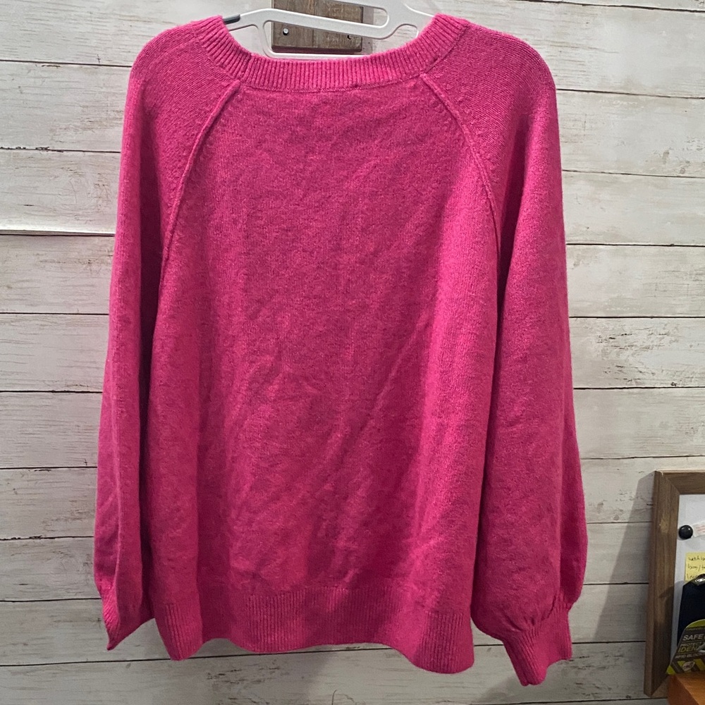 Vince Camuto Fuchsia Pink Crew Neck‎ Sweater NWT❗️ - Picture 6 of 8